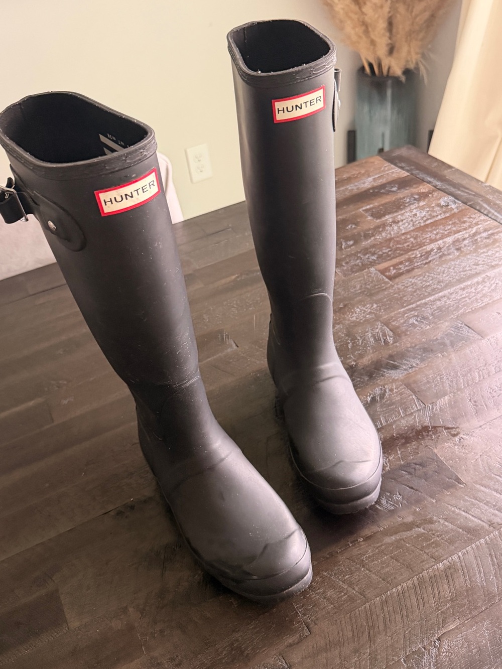 Men's Black Hunter Rain Boots